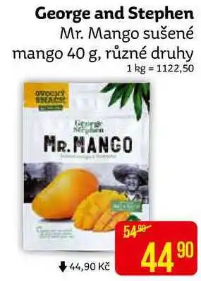 Teta George and Stephen Mr. Mango sušené mango 40 g nabídka