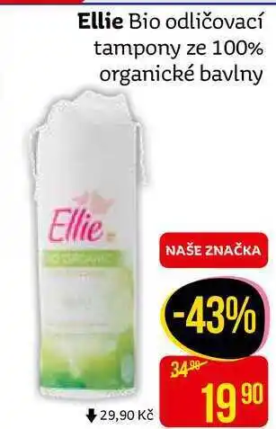 Teta Ellie Bio odličovací tampony ze 100% organické bavlny nabídka
