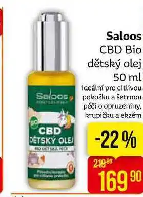 Teta Saloos CBD Bio dětský olej 50 ml nabídka
