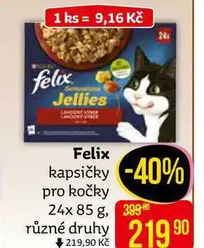 Teta Felix kapsičky pro kočky 24x 85 g nabídka