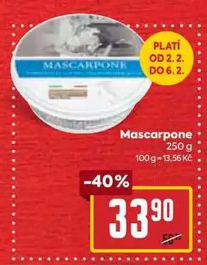 Billa Mascarpone 250 g nabídka