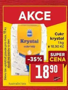 Billa Cukr krystal 1kg nabídka