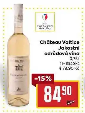 Billa Château Valtice Jakostní odrůdová vína 0,75l nabídka
