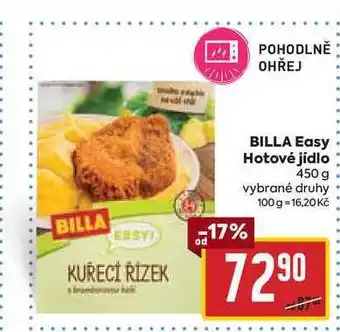 Billa BILLA Easy Hotové jídlo 450 g nabídka
