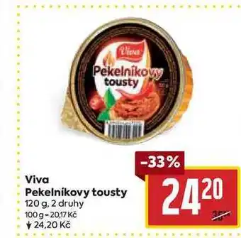Billa Viva Pekelníkovy tousty 120 g nabídka