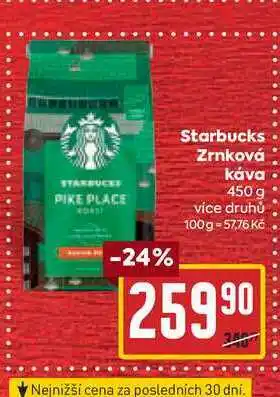 Billa Starbucks Zrnková Κάνα 450 g nabídka