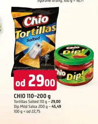 Trefa Chio Tortillas Kukuřičný snack 110g, vybrané druhy nabídka