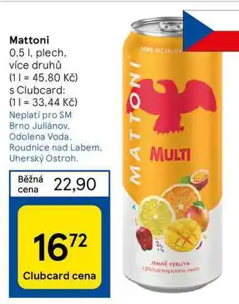 Tesco Mattoni nabídka
