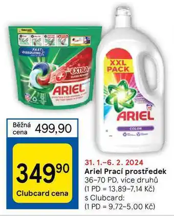 Tesco Ariel Prací prostředek nabídka