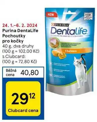 Tesco Purina DentaLife Pochoutky pro kočky nabídka