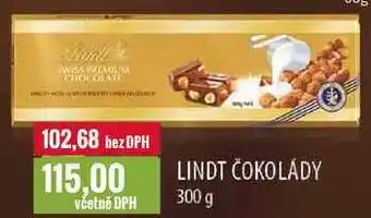 Ratio LINDT ČOKOLÁDY 300 g nabídka