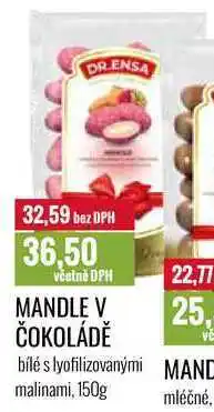 Ratio MANDLE V ČOKOLÁDĚ 150g nabídka