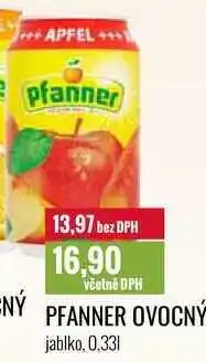 Ratio PFANNER OVOCNÝ jablko, 0,33l nabídka
