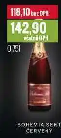 Ratio BOHEMIA SEKT ČERVENÝ 0,75l nabídka