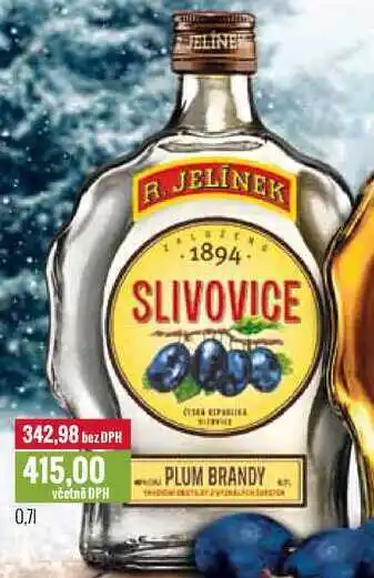 Ratio R JELÍNEK SLIVOVICE 0,7l nabídka