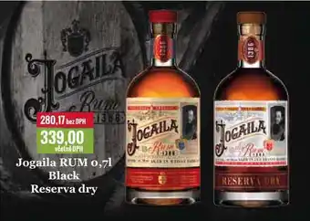 Ratio Jogaila RUM 0,7l Black Reserva dry nabídka
