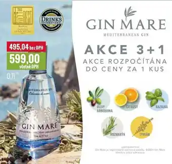 Ratio GIN MARE 0,7l nabídka
