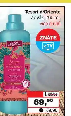 Barvy a laky drogerie Tesori d'Oriente aviváž, 760 ml nabídka