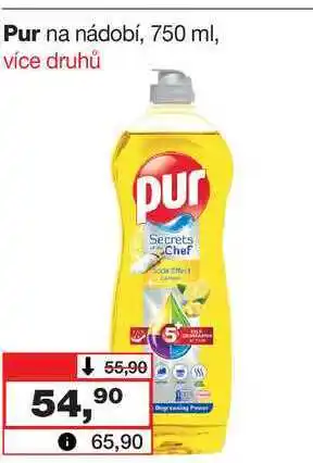 Barvy a laky drogerie Pur na nádobí, 750 ml nabídka