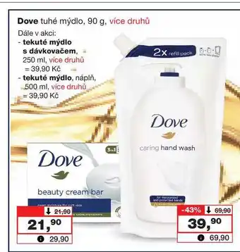Barvy a laky drogerie Dove tuhé mýdlo 90 g nabídka