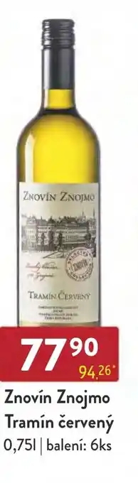 Qanto Znovín Znojmo Tramín červený nabídka