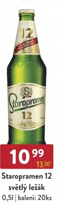 Qanto Staropramen 12 světlý ležák nabídka