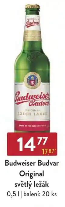 Qanto Budweiser Budvar Original světlý ležák nabídka