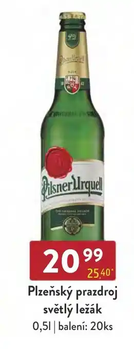 Qanto Plzeňský prazdroj světlý ležák nabídka