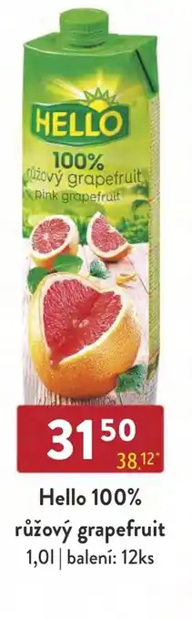 Qanto Hello 100% růžový grapefruit nabídka