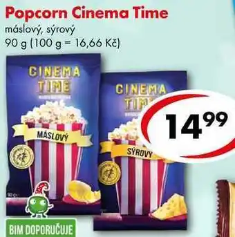 CBA Popcorn Cinema Time, 90 g nabídka