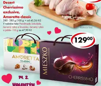 CBA Dezert Cherrissimo exclusive, Amoretta classic, 280-285 g nabídka