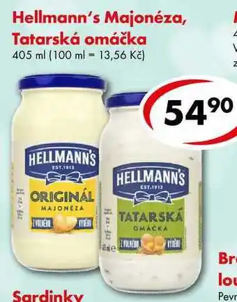 CBA Hellmann's Majonéza, Tatarská omáčka, 405 ml nabídka