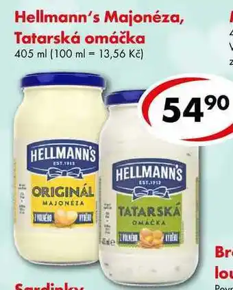 CBA Hellmann's Majonéza, Tatarská omáčka, 405 ml nabídka
