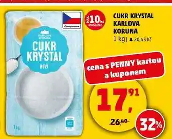 Penny Market CUKR KRYSTAL KARLOVA KORUNA, 1 kg nabídka