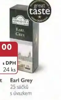 Qanto AHMAD TEA Earl Grey nabídka