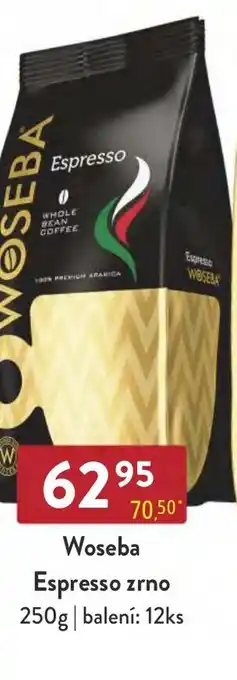 Qanto Woseba Espresso zrno 250g nabídka
