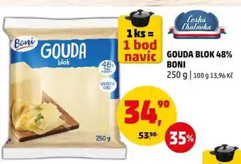 Penny Market GOUDA BLOK 48% BONI, 250 g nabídka