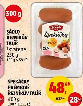 Penny Market ŠPEKÁČKY PRÉMIOVÉ ŘEZNÍKŮV TALÍŘ, 400 g nabídka