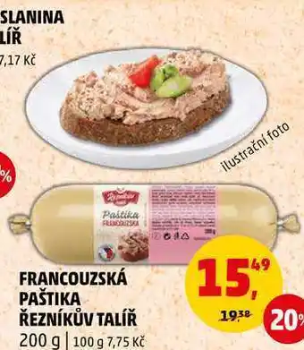 Penny Market FRANCOUZSKÁ PAŠTIKA ŘEZNÍKŮV TALÍŘ, 200 g nabídka