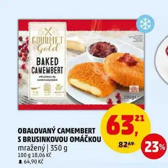 Penny Market OBALOVANÝ CAMEMBERT S BRUSINKOVOU OMÁČKOU mražený, 350 g nabídka