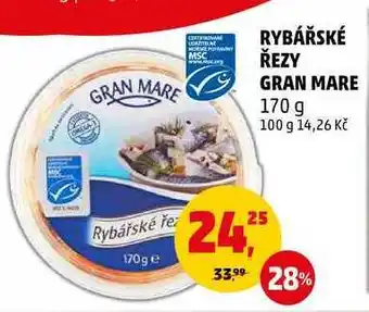Penny Market RYBÁŘSKÉ ŘEZY GRAN MARE, 170 g nabídka