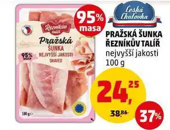 Penny Market PRAŽSKÁ ŠUNKA ŘEZNÍKŮV TALÍŘ nejvyšší jakosti, 100 g nabídka