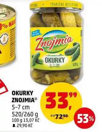 Penny Market OKURKY ZNOJMIA 5-7 cm, 520/260 g nabídka