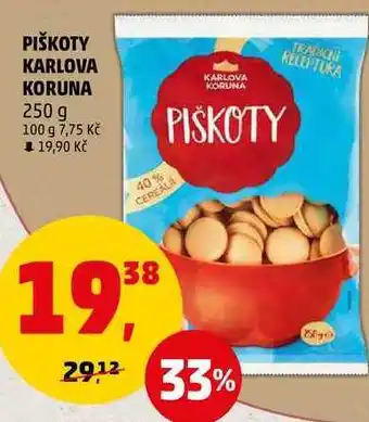 Penny Market PIŠKOTY KARLOVA KORUNA, 250 g nabídka