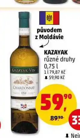 Penny Market KAZAYAK různé druhy, 0,75 l nabídka