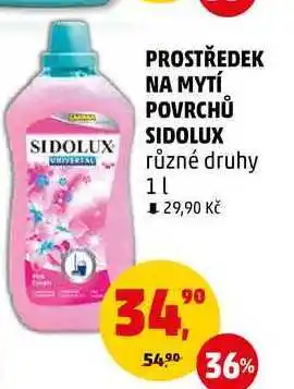 Penny Market PROSTŘEDEK NA MYTÍ POVRCHŮ SIDOLUX různé druhy, 1 l nabídka