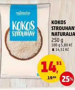 Penny Market KOKOS STROUHANÝ NATURALIA, 250 g nabídka