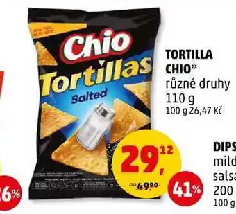 Penny Market TORTILLA CHIO různé druhy, 110 g nabídka