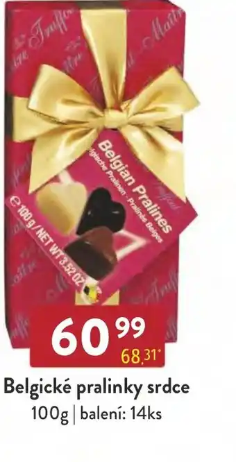 Qanto Belgické pralinky srdce nabídka