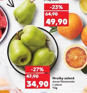 Kaufland Hrušky zelené nabídka